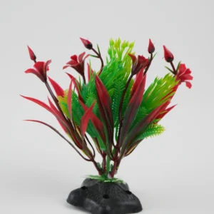 Plante Decorative Pentru Acvariu (Verde, Roz, 15Cm)