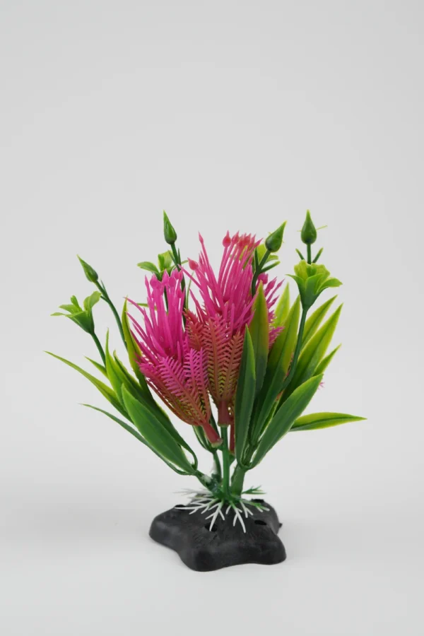 Plante Decorative Pentru Acvariu (Verde, Roz, 15Cm) - imagine 2