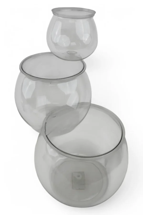 Acvariu Transparent Din Plastic (3 Bucăți, Mărimi Diferite)