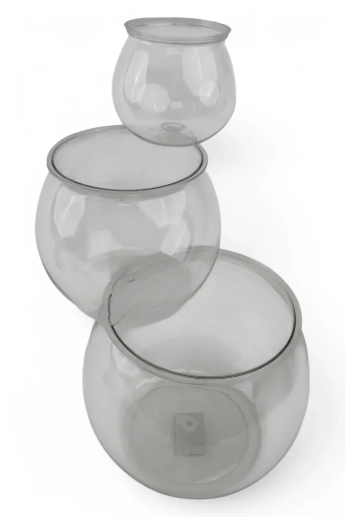 Acvariu Transparent Din Plastic (3 Bucăți, Mărimi Diferite)