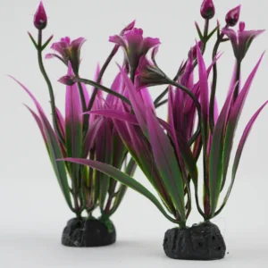 Plante Decorative Pentru Acvariu (Verde/Mov 10Cm)