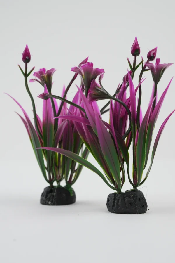 Plante Decorative Pentru Acvariu (Verde/Mov 10Cm)