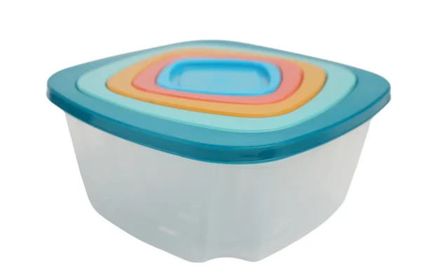 Set 5 Caserole Cu Capac (Pătrat, Multicolor)