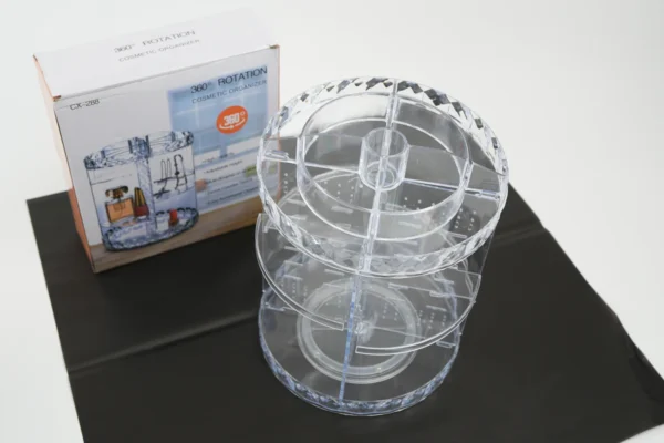 Organizator Cosmetice Rotativ (Transparent)