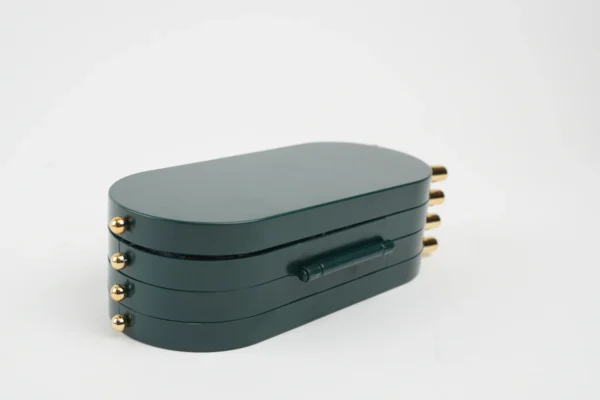 Organizator Bijuterii (Verde Smarald Cu Auriu) - imagine 2