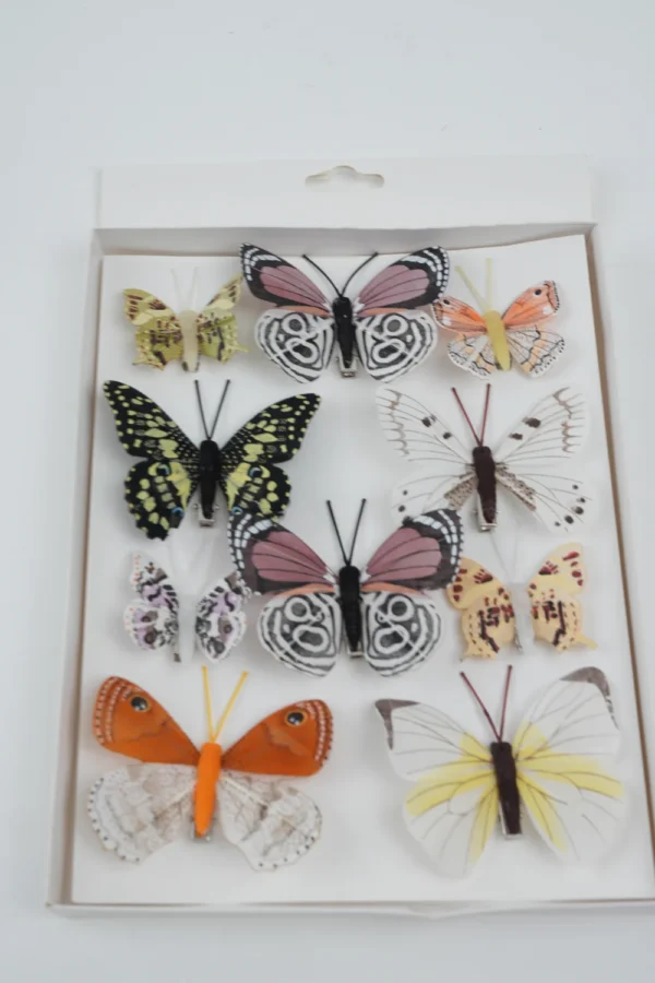 Fluturi Decorativi Cu Agrafă - imagine 2