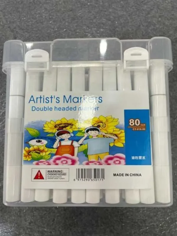 80BUC -  SET MARKERE CU DUBLU CAPAT
