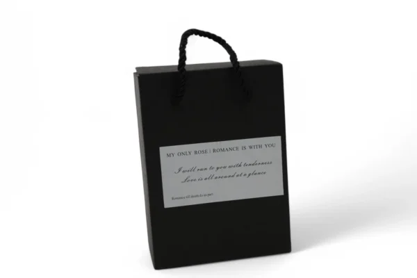 Trandafir Criogenat În Sticlă De Parfum (Alb) - imagine 2