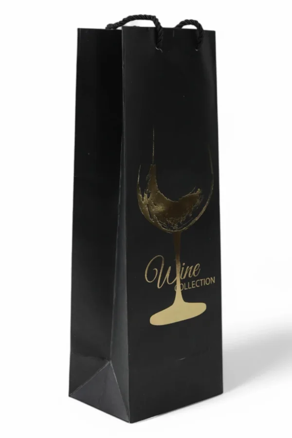 Pungă Pentru Vin (Negru Cu Auriu)