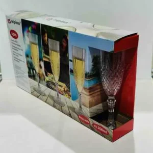 6PCS 200ML - SET 6 PAHARE CHAMPAGNE 200ML EDCO