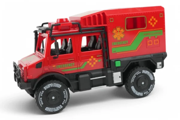 Mașină De Ambulanță Roșie - imagine 2