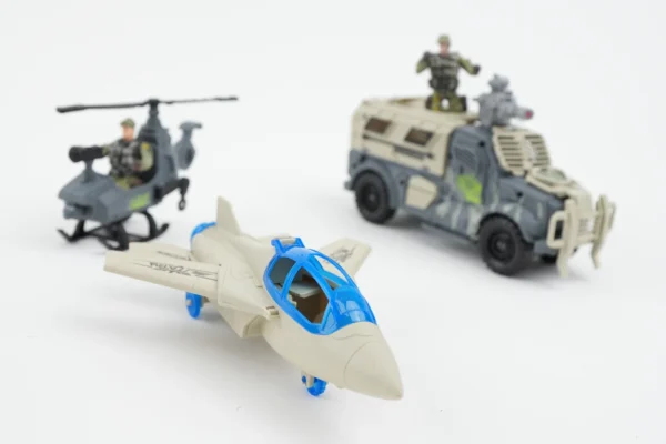 Set Vehicule Militare Avion, Elicopter, Mașină