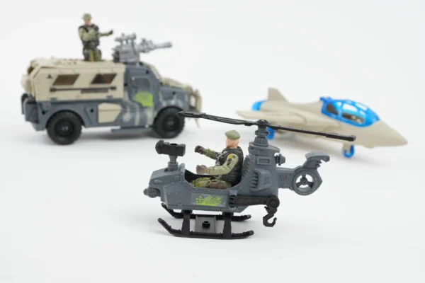 Set Vehicule Militare Avion, Elicopter, Mașină - imagine 5