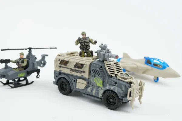 Set Vehicule Militare Avion, Elicopter, Mașină - imagine 6
