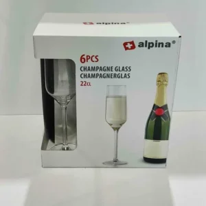 6PCS 220ML - SET 6 PAHARE CHAMPAGNE 220ML EDCO