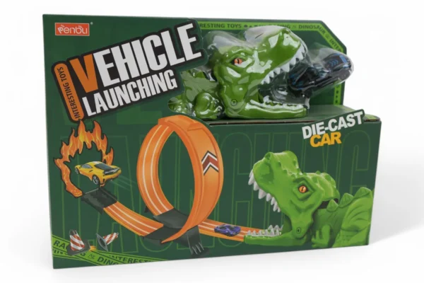 Rollercoaster Dinozaur Cu Mașini - imagine 2
