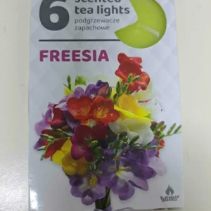 SET LUMANARI PARFUMATE FRESSIA 8*12CM 6BUC