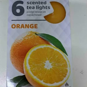 SET LUMANARI PARFUMATE ORANGE 8*12CM 6BUC