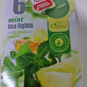 SET LUMANARI PARFUMATE MINT 8*12CM 6BUC