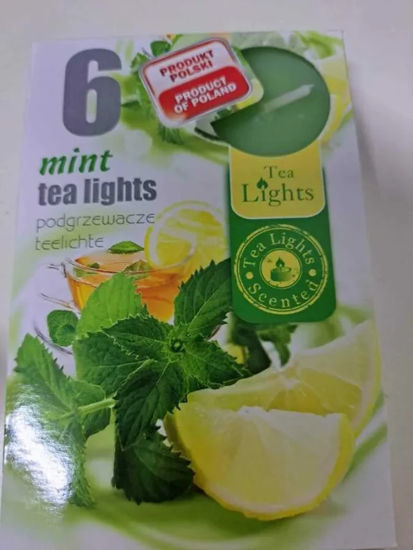 SET LUMANARI PARFUMATE MINT 8*12CM 6BUC