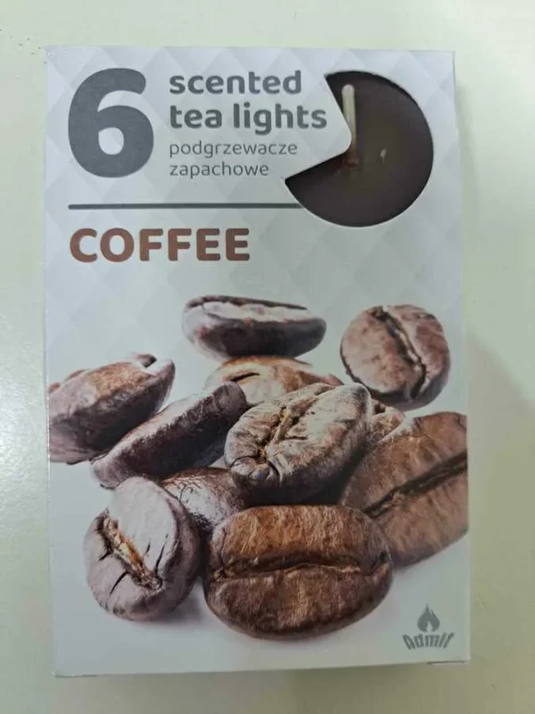 SET LUMANARI PARFUMATE COFFEE 8*12CM 6BUC