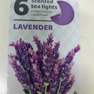 SET LUMANARI PARFUMATE LAVANDA 8*12CM 6BUC