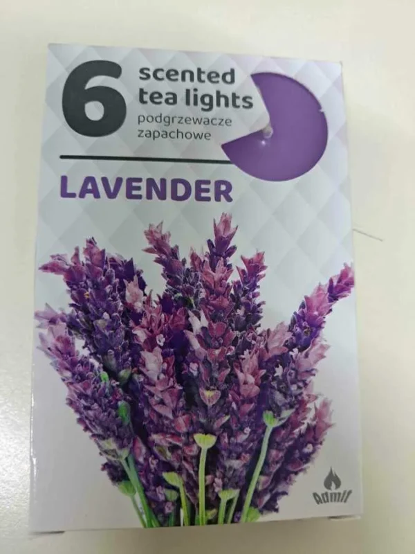 SET LUMANARI PARFUMATE LAVANDA 8*12CM 6BUC
