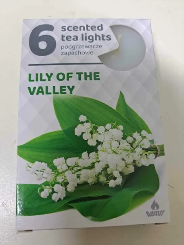 SET LUMANARI PARFUMATE LILY OF THE VALLEY 8*12CM 6BUC
