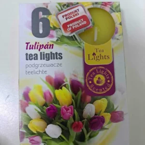 SET LUMANARI PARFUMATE TULIPS 8*12CM 6BUC