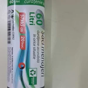 SACI MENAJ NEGRI ZOREX BASIC 60L 20/ROLA