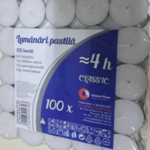 CANDELE PASTILE ALBE 100/SET ARD 4H LA100
