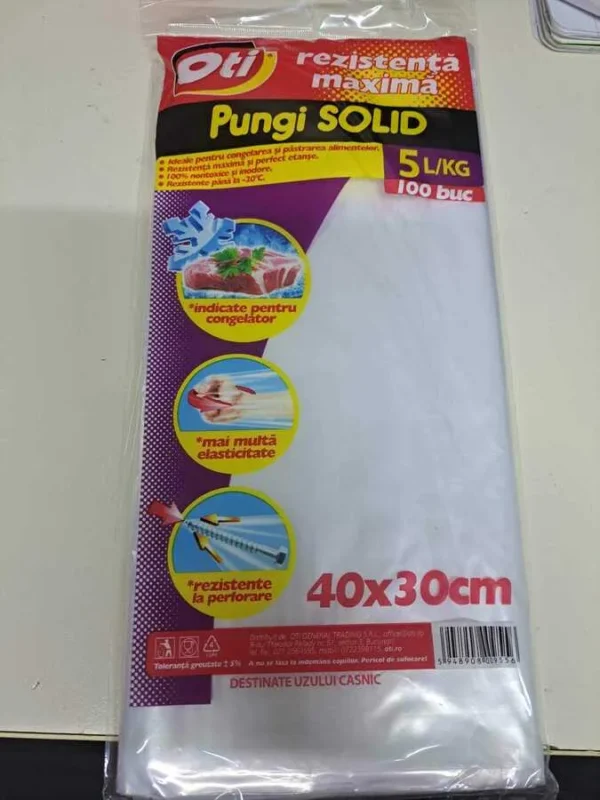 PUNGI ALIMENTARE 5L 100BUC/SET