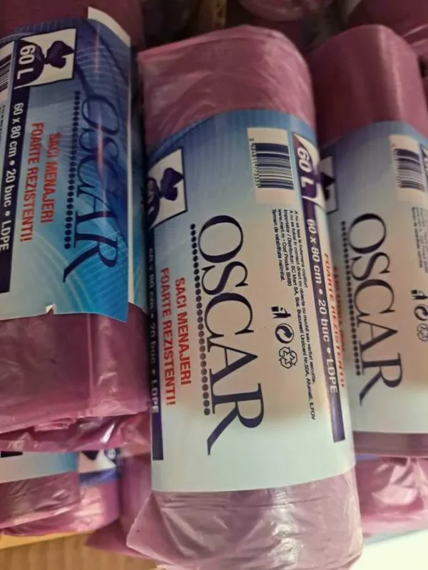 SACI MENAJ OSCAR 60L 20BUC/ROLA 60*80